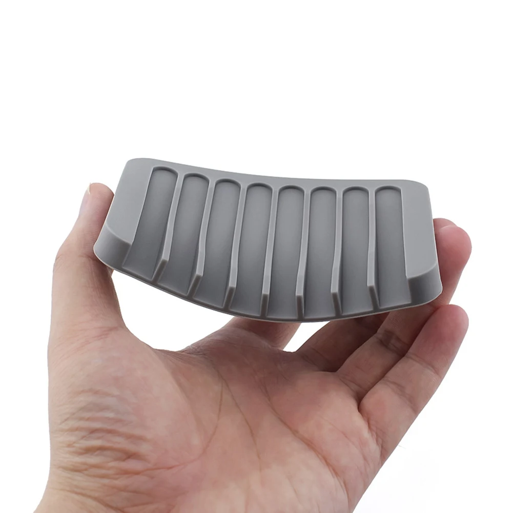 Title 1, Silicone soap dish for bathroom, non-slip and d...
