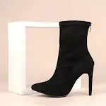 Sexy suede stiletto women's boots. Enhance your style with these elegant boots, perfect for a confident and sophisticate — photo 6