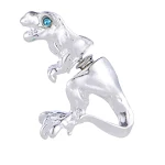 Harajuku Stereo Domineering Dinosaur Ohrringe aus Legierung, Kombination für Piercings, stilvolles Accessoire für einen markanten Look. — foto 3