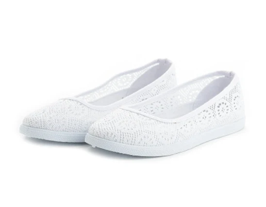 Title 1, Breathable Hollow Comfortable White Womens Fla...