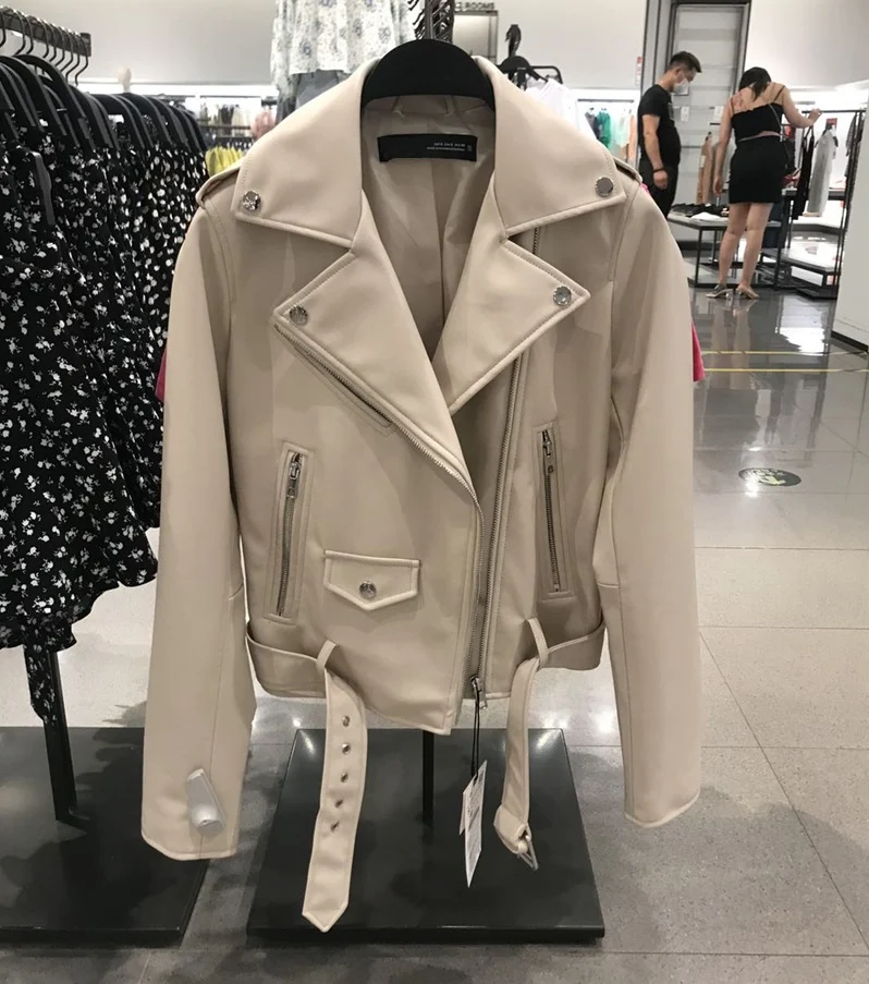Title 2, Womens faux leather biker jacket. Classic styl...