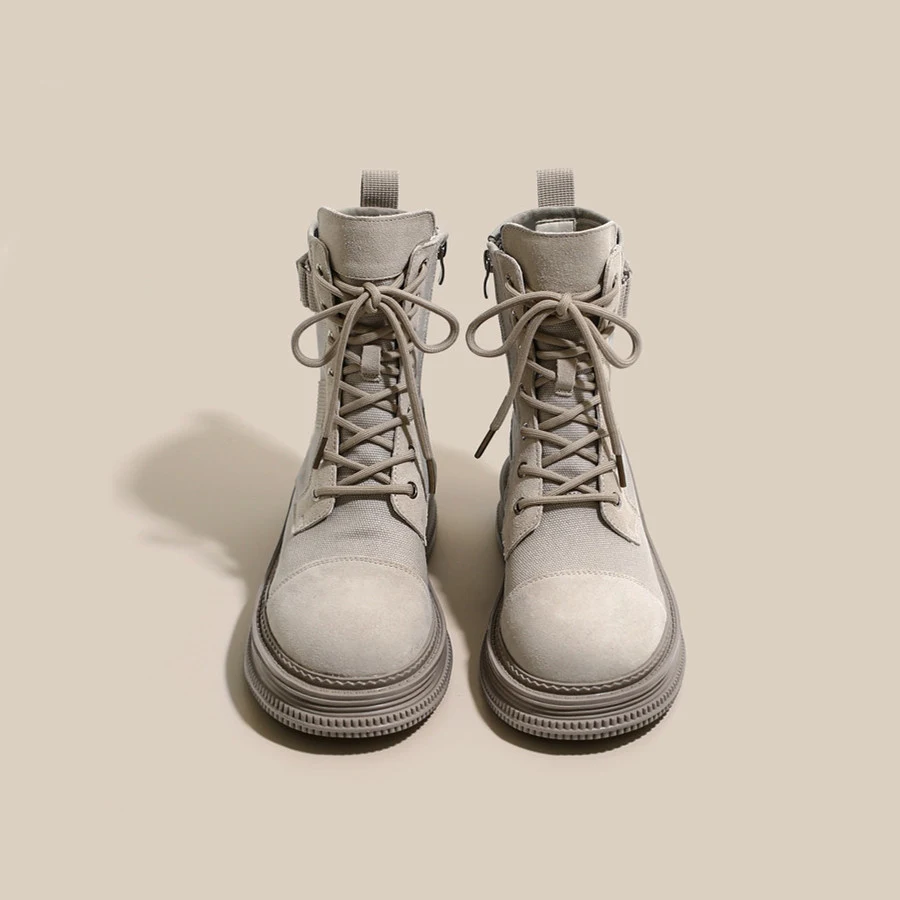 Women's New British Style Thick Sole Heightening Martin Boots – Stylish and Comfortable, These Boots Enhance Your Height — photo 5