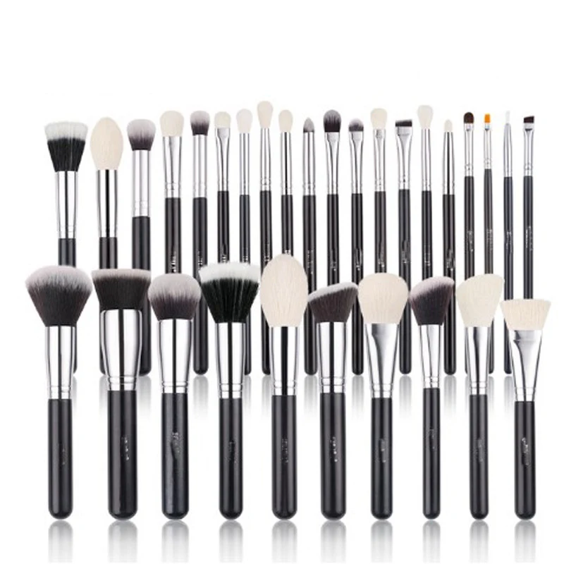 30 Animal Hair Makeup Brushes Set. Recommended beauty tools for professional makeup artists, film studio, and makeup sch — photo 5