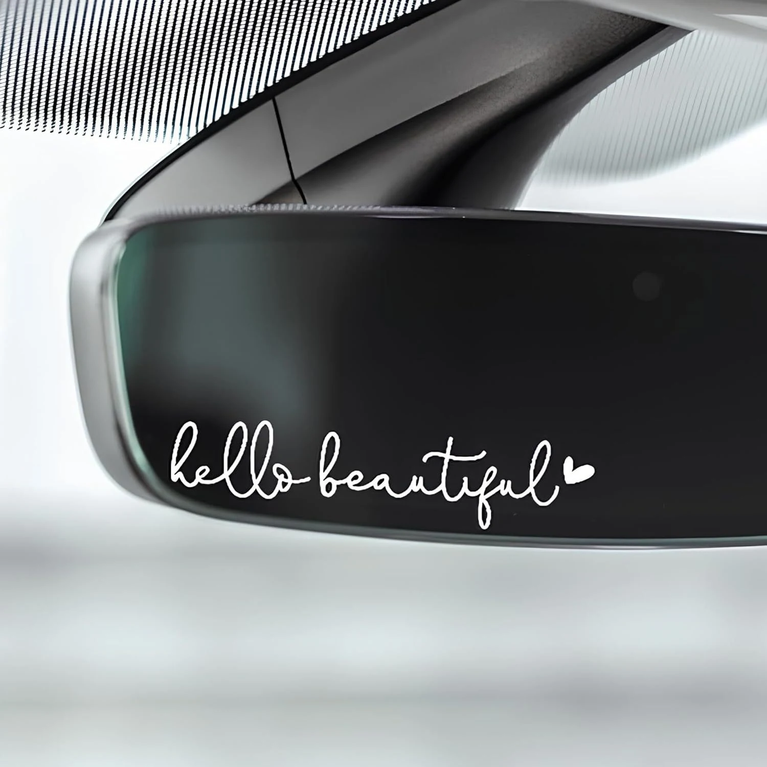 Hello Beautiful Car Rearview Mirror Stickers. Add style and personality to your vehicle's interior. Easy to apply, attra — photo 12