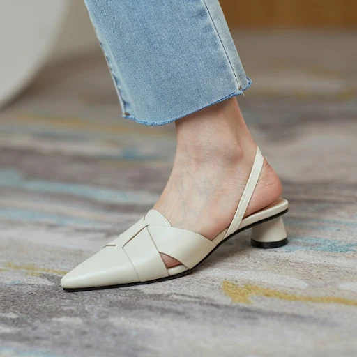 Title 6, Womens sandals with thick heels and cross stra...