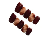 The New Manicure Patch Caramel Smudges Wear Amber White, effortless perfect nails, long-lasting wear and stylish design — photo 1