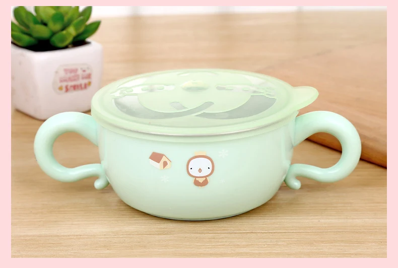 Title 2, Fall Insulation Bowl for Baby with double layer...