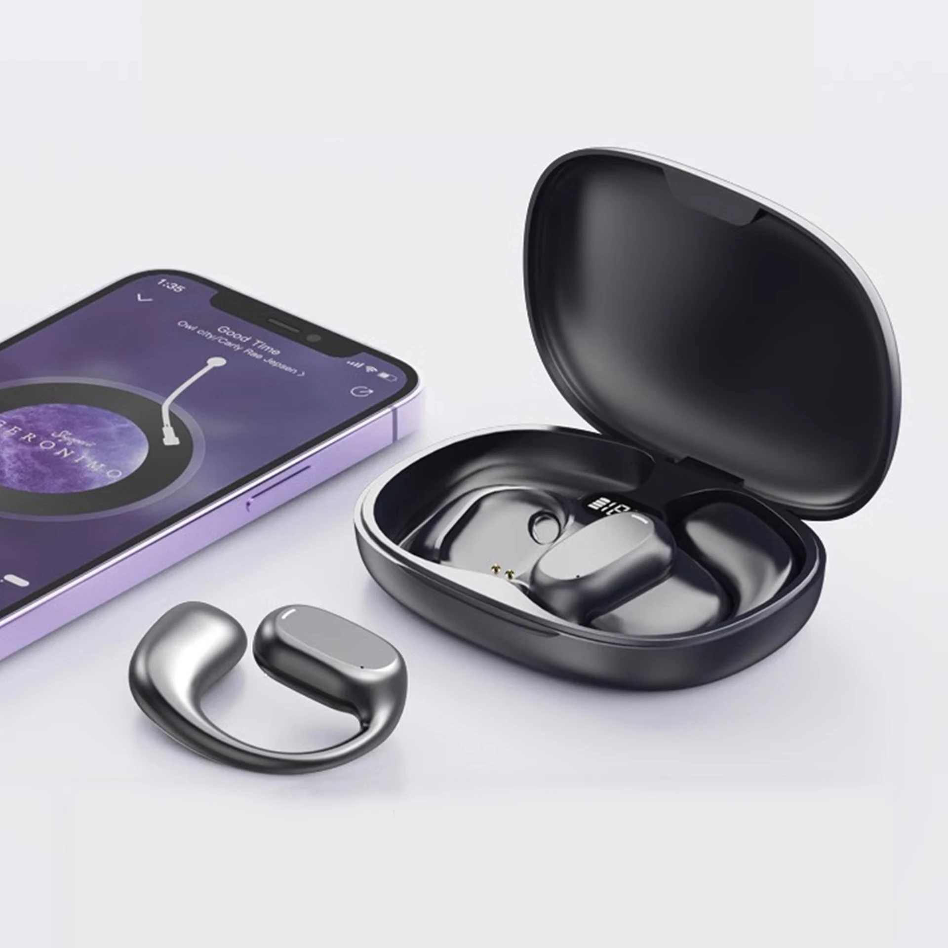 Wireless Bluetooth Headset Ear Mounted Long Endurance for comfortable music listening and hands-free calling throughout — photo 4