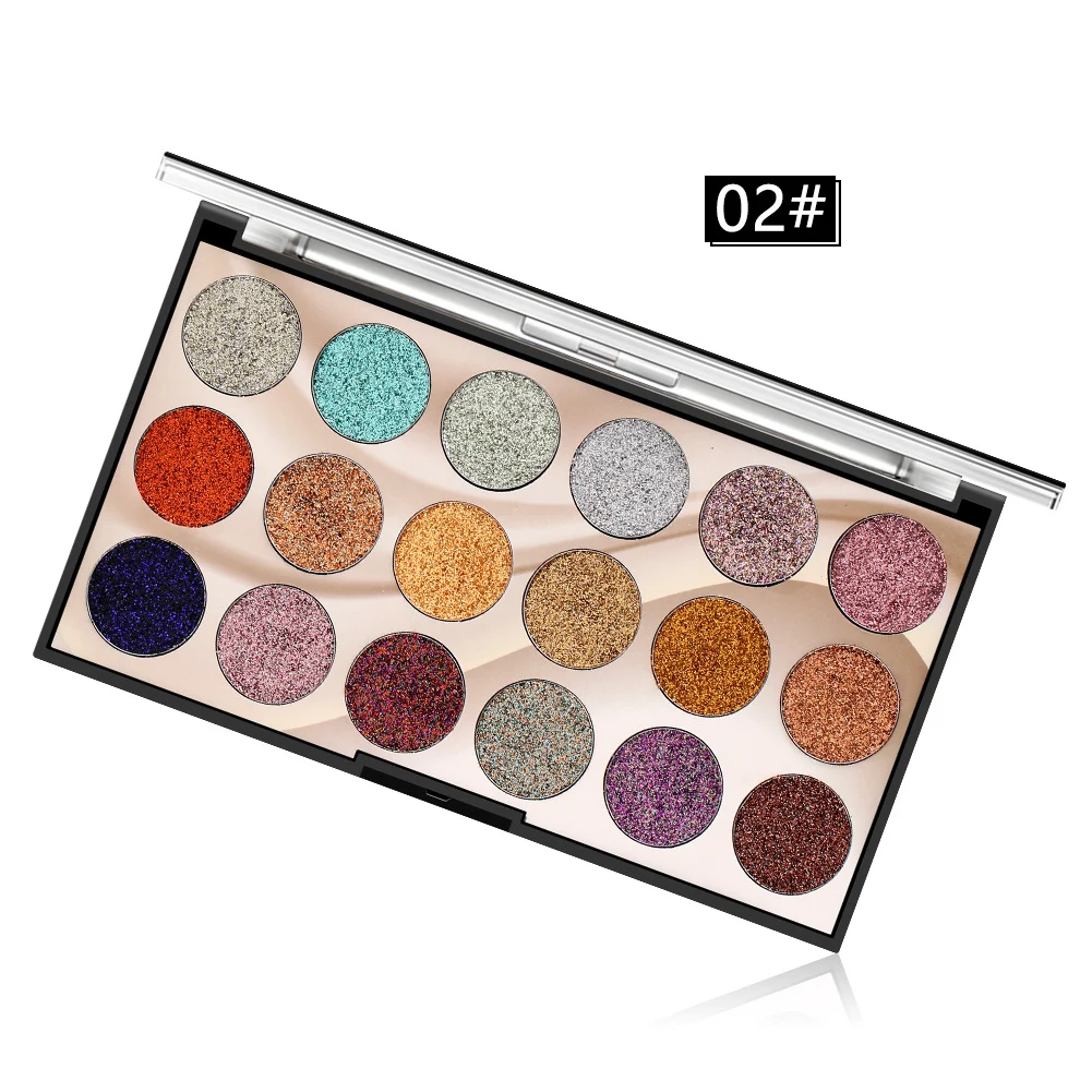 Title 5, 18 Color Sequins Glitter Powder Stage Eye Makeu...