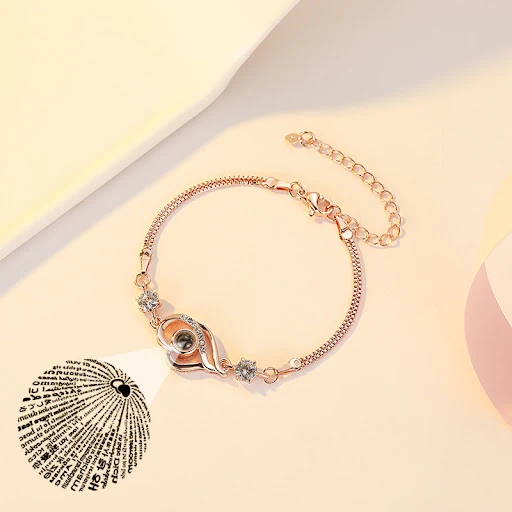 Title 2, Pulseira feminina personalizada simples para am...
