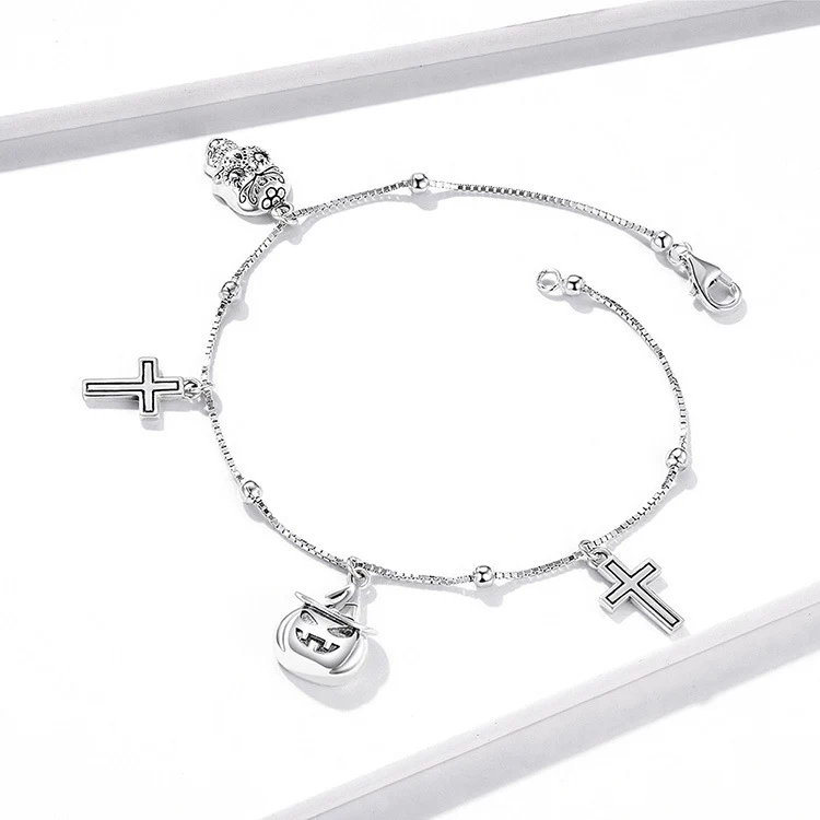 Title 3, Pulseira Cruz Caveira Personalidade Feminina