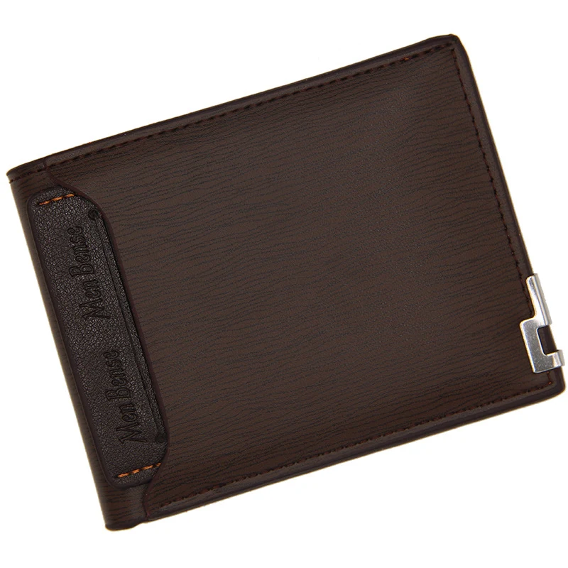 Men's wallet short style, fashion casual iron edge design. A stylish and practical everyday wallet, combining durability — photo 3