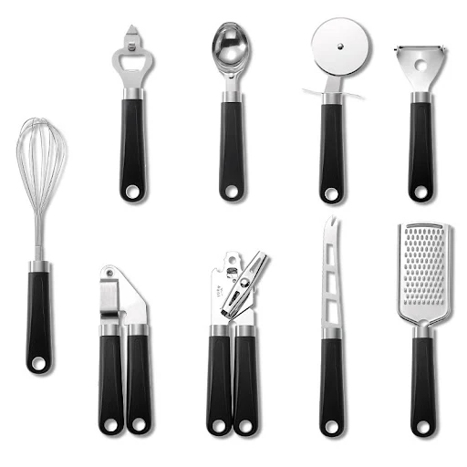 Title 4, Stainless steel kitchen utensils, built to last...