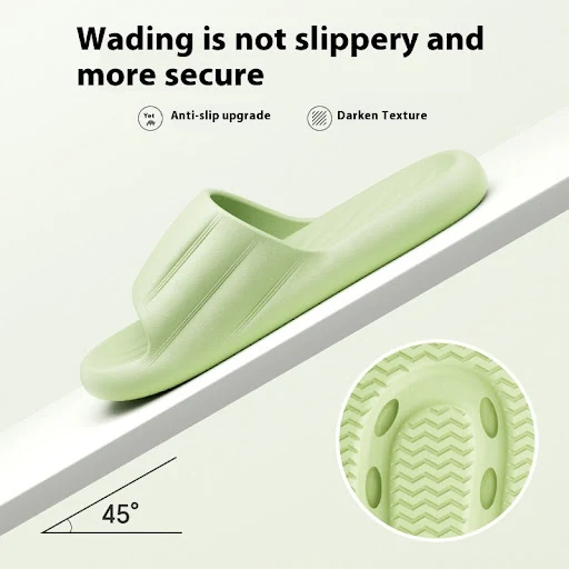 Title 3, Summer solid color striped home slippers with t...