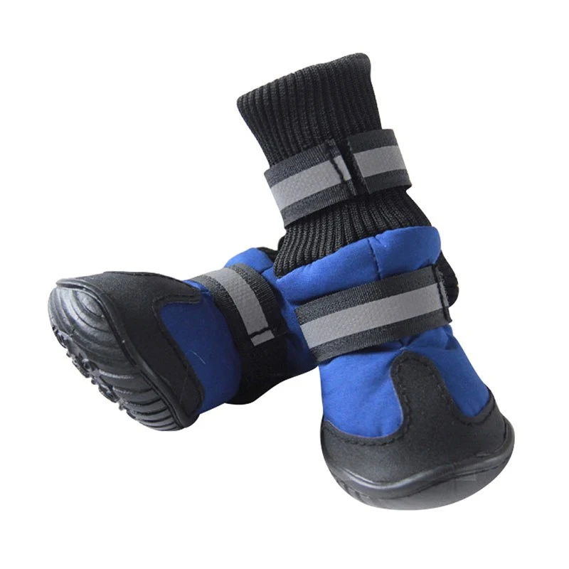 Winter Cotton Non-slip Boots For Dogs protect paws in cold weather. Enhanced grip and safety, providing durable comfort — photo 3