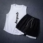 Black Pants White Vest