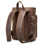 Bolsa coreana masculina retrô de couro Crazy Horseskin para notebook. Design moderno e proteção superior para seu computador e seus pertences. — foto 3