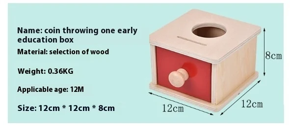 Brinquedo Montessori de madeira para crianças de 1-3 anos. Educação infantil com moedas e bolas, aprendizado divertido e interativo. — foto 2
