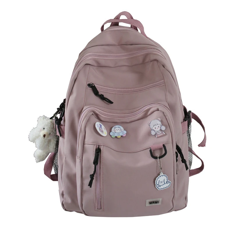 Large Capacity Multi Pocket Schoolbag for Female College Students, Durable and Spacious Backpack for Everyday Use — photo 2