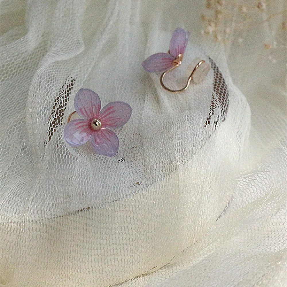 Clipe de osso da orelha de flor eterna, joia floral sem furo, beleza duradoura, design elegante, realça seu estilo, presente perfeito. — foto 2