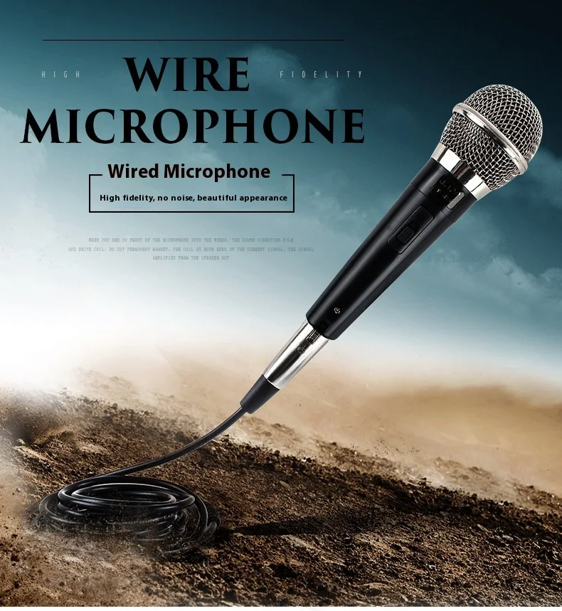 Title 13, Wired Moving Coil Sound Card Live Microphone Ca...