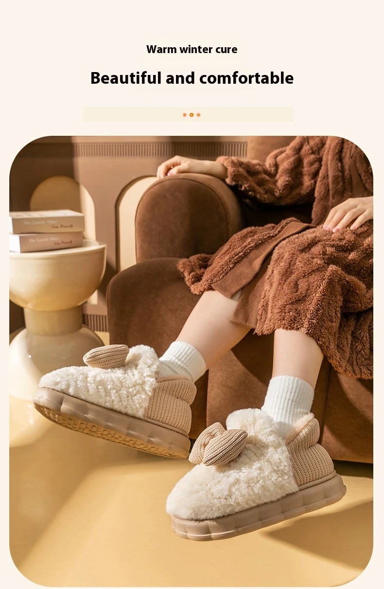 Title 3, Indoor Home Thermal Non-slip Cotton-padded Shoe...
