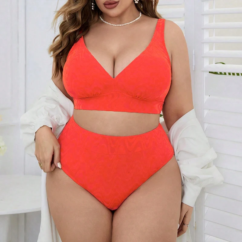 Title 5, Biquíni feminino com alça halter plus size divi...