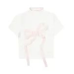 American Retro Sweet Cool Hot Girl Embroidery Short T-shirt — photo 16