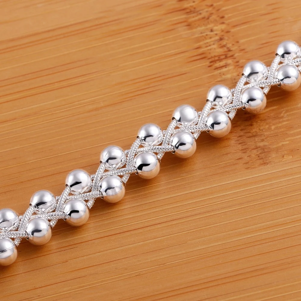 Pulseira de contas leves de estilo étnico com 925 prata — foto 5