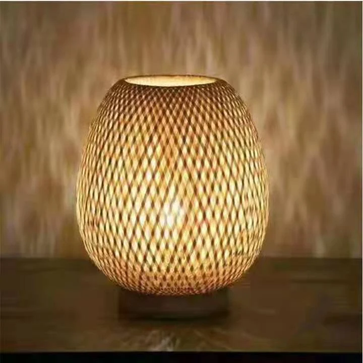 Title 1, Bamboo Strip Weaving Simple Net Table Lamp for ...
