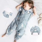 Saco de dormir para bebê de gaze fina de bambu e algodão, leve e respirável, para noites tranquilas e seguras, ideal para climas quentes. — foto 5