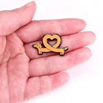 Teckel Liefde Broche Huisdier Badge Pin Accessoires, Laat je liefde voor teckels zien met deze charmante speld voor kleding of tassen — foto 5