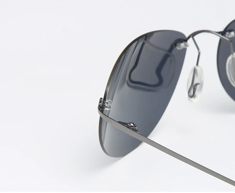 Title 6, Ultralight Rimless Mens Driving Sunglasses