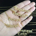 Colar com pingente de doze constelações da moda. Expresse seu signo com estilo. Um acessório perfeito e personalizado para você. — foto 10