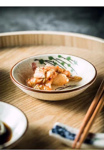 Title 6, Round Ceramic Sauce Dish for dipping sauces, vi...