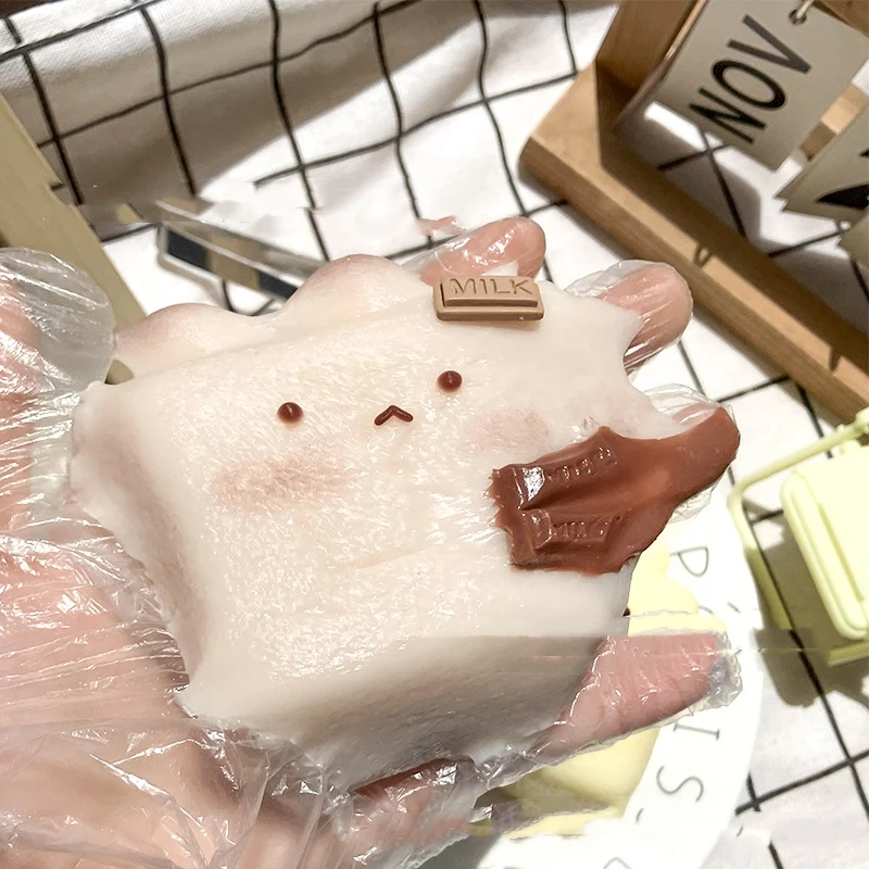 Title 3, Handmade Edible Silicone Rabbit Rice Cake Squee...