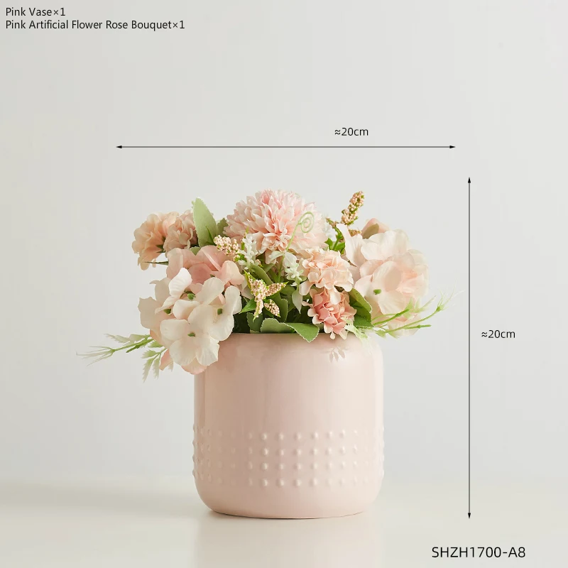 Title 14, Straight Ceramic Vase Modern Minimalist Decorat...