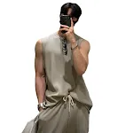 Amerikanische Sport Weste für Herren. Ärmelloses T-Shirt für Training und Freizeit. Atmungsaktiv, leicht und bequem. Perfekt für Sport. — foto 9