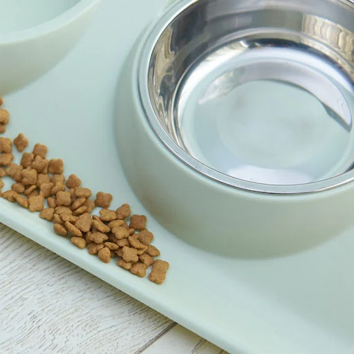 Title 2, Stainless steel pet bowl, durable and easy to c...