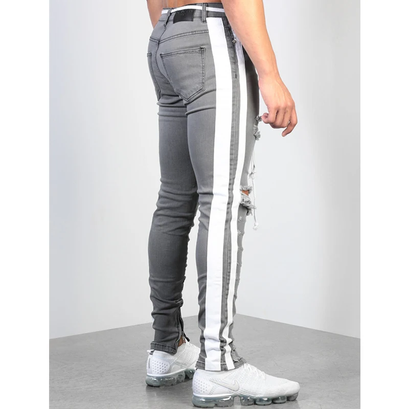 Dames jeans met scheuren, moderne destroyed look, comfortabele pasvorm en casual stijl voor een dagelijkse outfit met karakter en flair. — foto 3