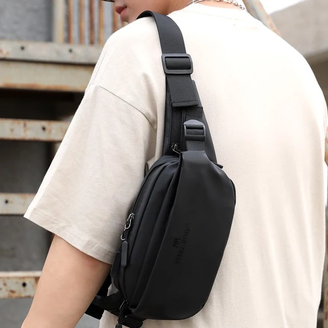 Men's Outdoor Leisure Sports Shoulder Bag Simple Crossbody, Comfortable and Practical for Everyday Use, Perfect for Carr — photo 1