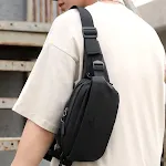 Men's Outdoor Leisure Sports Shoulder Bag Simple Crossbody, Comfortable and Practical for Everyday Use, Perfect for Carr — photo 1
