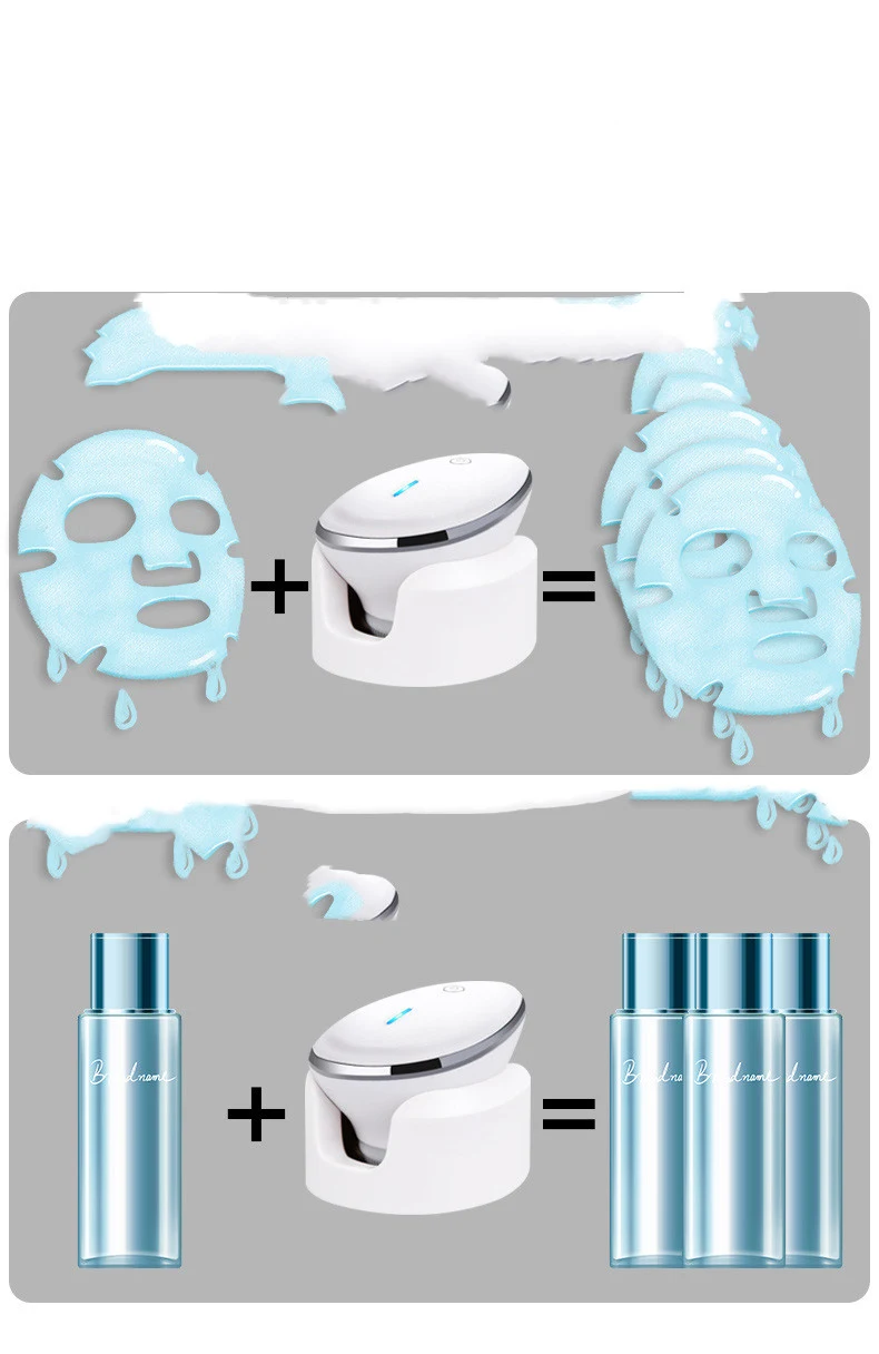 Limpador Facial Multifuncional de Silicone, Importador Ultrassônico Elétrico, Importação de Máscara Facial, pele limpa e radiante. — foto 4