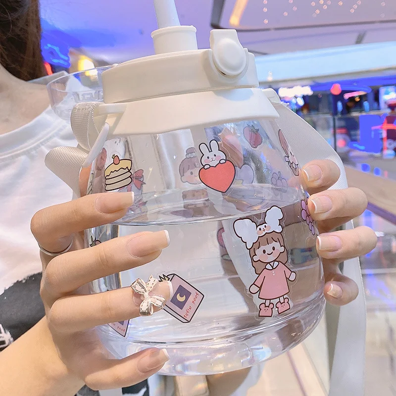 Title 5, Womens Fashion Large Capacity Straw Water Cup....