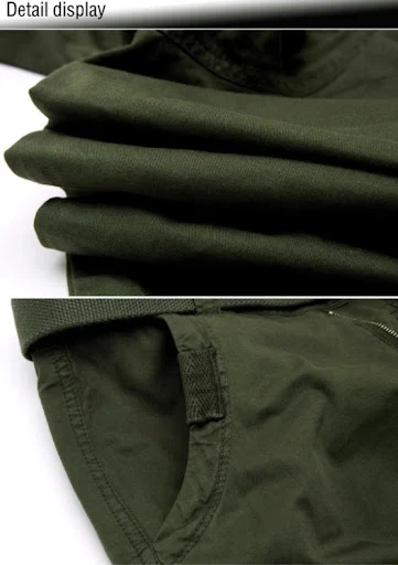 Title 11, Plus Size Workwear Shorts Casual Multi-pocket F...