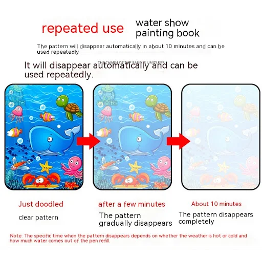 Title 8, Childrens Magic Boys Educational Water Pictur...