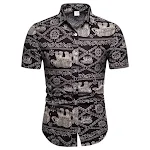 Camicia in lino da uomo Slim Fit Camicia elegante e versatile per un look sofisticato. Perfetta per l'ufficio o il tempo libero, fresca e confortevole. — foto 1