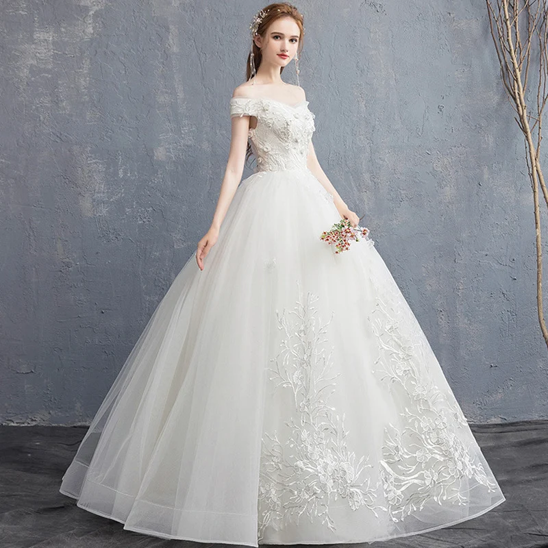 Abito da sposa monospalla, sottile, vita alta, per donne incinte, semplice e piccolo, con strascico, perfetto. — foto 2