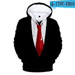 Suéter com capuz de cashmere com estampa digital para terno. Conforto e elegância combinados para um visual sofisticado e versátil. — foto 9