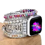 Banda de reloj de piedra natural del emperador púrpura de piedra — foto 5